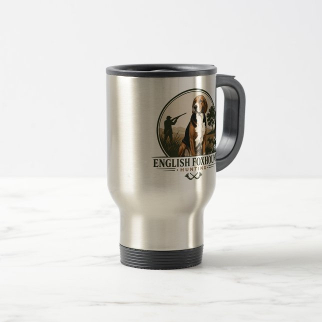 Hunting with hounds  travel mug (Front Right)