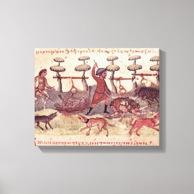 Hunting with Nets Canvas Print (Front)