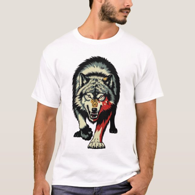 Hunting Wolf T-Shirt (Front)