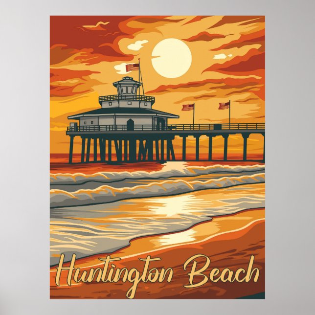 Huntington Beach - A Blast from the Past Poster (Front)