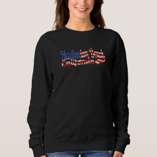 Huntington Beach California American Flag Sweatshirt
