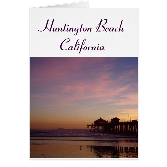 Huntington Beach California Card (Front)