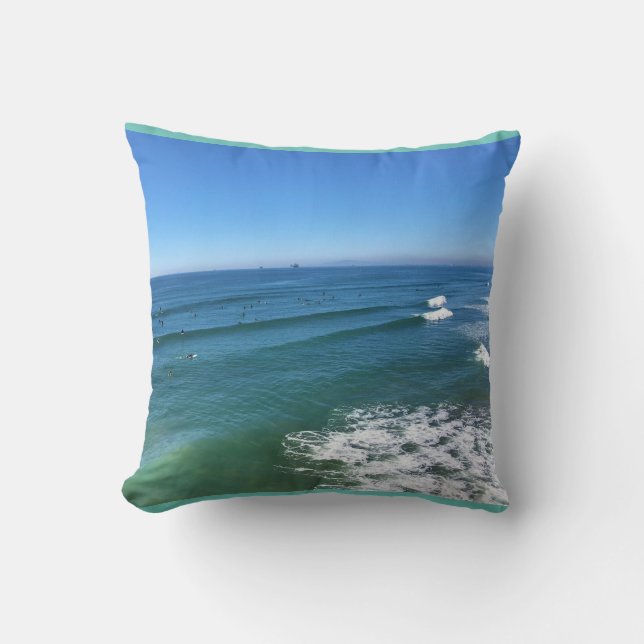 Huntington Beach, California Cushion (Front)