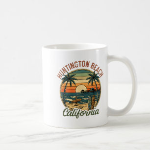 Huntington Beach California Los Angeles Surfer Vin Coffee Mug