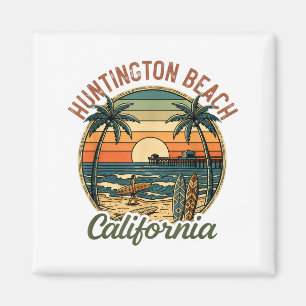 Huntington Beach California Los Angeles Surfer Vin Magnet