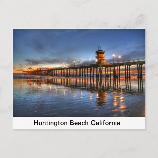 Huntington Beach California Postcard (Front)