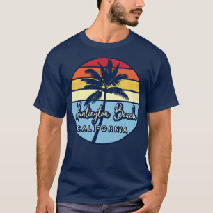 Huntington Beach California Retro Sunset T-Shirt