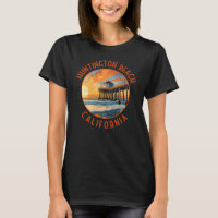 Huntington Beach California Travel Art Vintage
