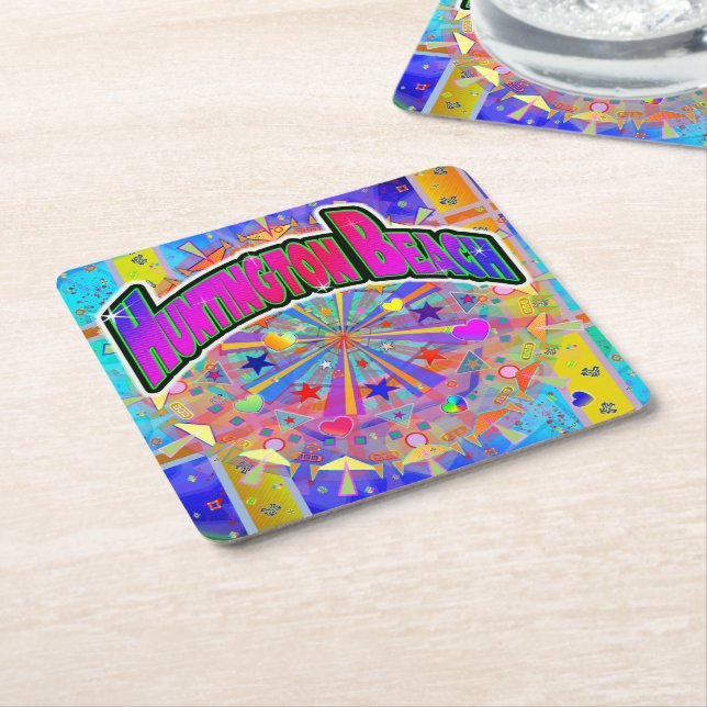 Huntington Beach Cosmic Unity Coaster (Angled)
