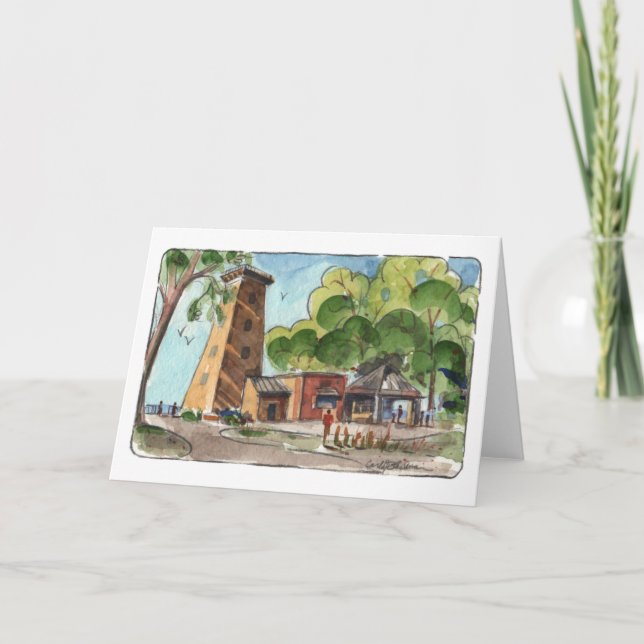 Huntington Beach Folded Greeting Card (Front)