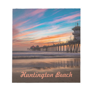 Huntington Beach Pier at sunset Notepad
