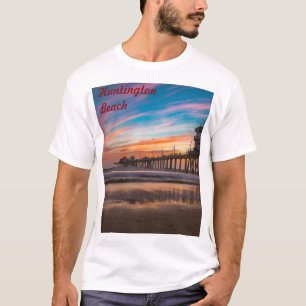 Huntington Beach Pier at sunset T-Shirt