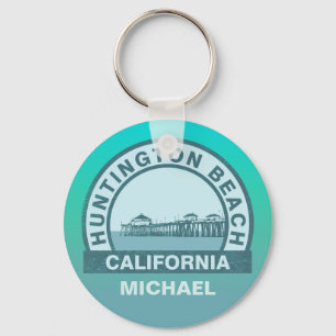 Huntington Beach Pier Key Ring