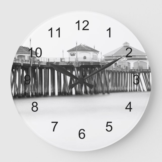 Huntington Beach Pier Large Clock (Front)
