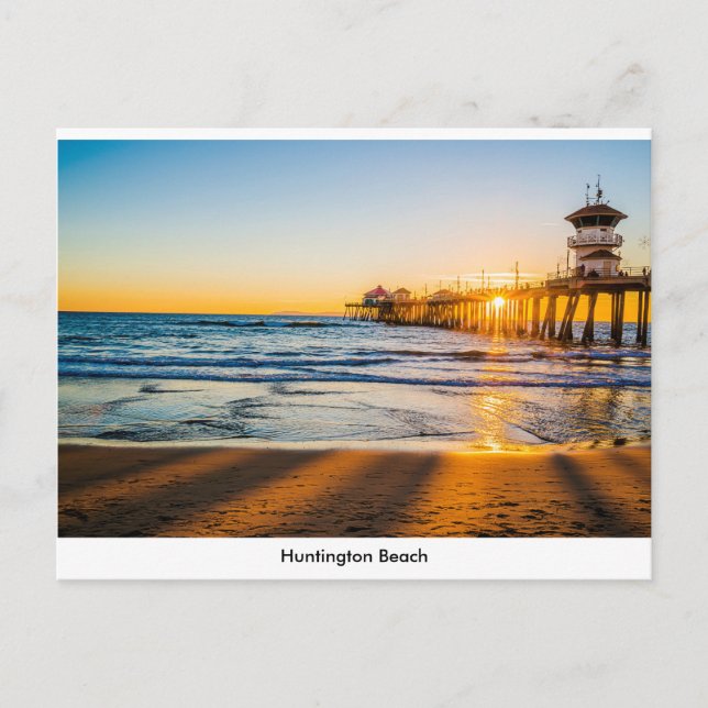 Huntington Beach Pier Postcard (Front)