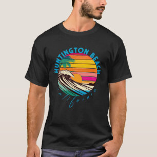 Huntington Beach Retro 1980s Style California Beac T-Shirt