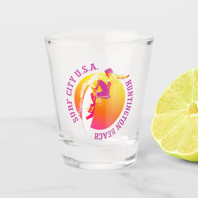 Huntington Beach Shot Glass (Front)