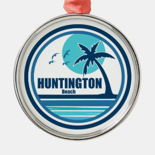Huntington Beach South Carolina Palm Tree Birds Metal Tree Decoration