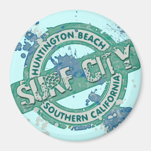 Huntington Beach Southern California Surf City Magnet