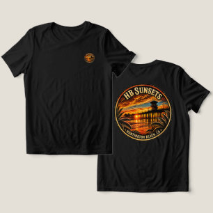 Huntington Beach Sunset T-Shirt Tri-Blend Shirt