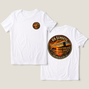 Huntington Beach Sunset T-Shirt Tri-Blend Shirt