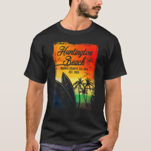 Huntington Beach Surf City California Vintage Surf T-Shirt