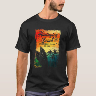 Huntington Beach Surf City California Vintage Surf T-Shirt