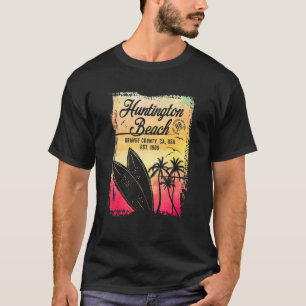 Huntington Beach Surf City California Vintage Surf T-Shirt