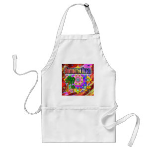 Huntington Beach Tropical Friends Apron