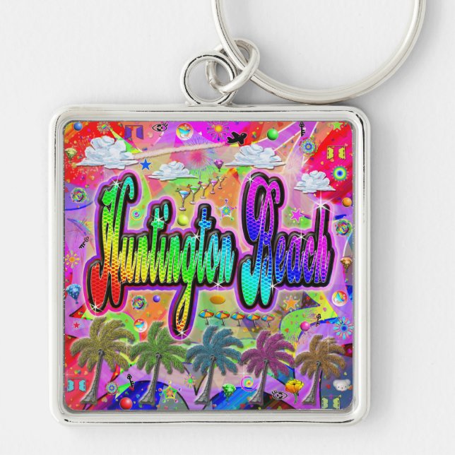 Huntington Beach Vista Express Keychain (Front)