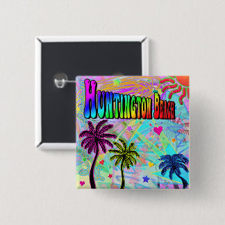 Huntington Beach Vivid Romance Button