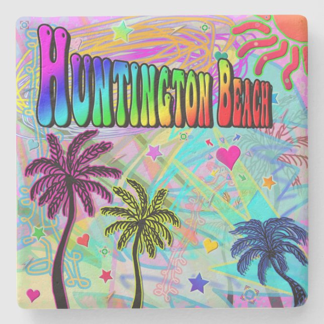 Huntington Beach Vivid Romance Coaster (Front)