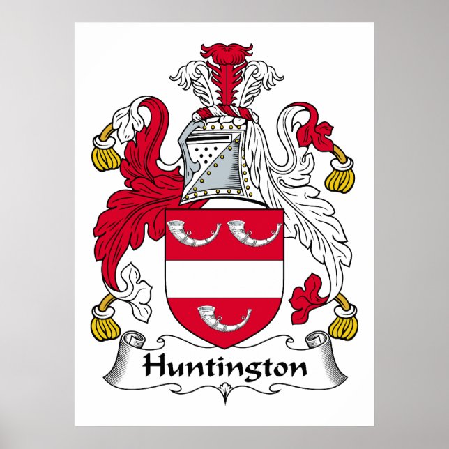 Huntington Family Crest Poster (Front)