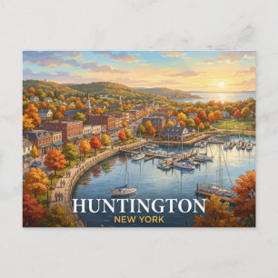 Huntington New York Travel Postcard