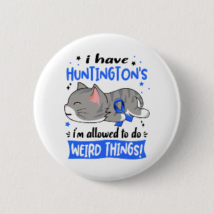 Huntington's Awareness Month Ribbon Gifts 6 Cm Round Badge