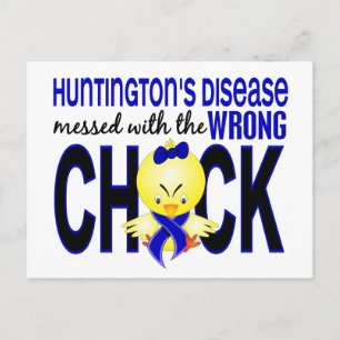 Huntington's Disease Messed With Wrong Chick Postcard