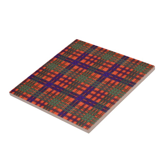 Huntly Scottish Tartan Tile (Side)