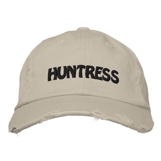 HUNTRESS EMBROIDERED HAT (Front)