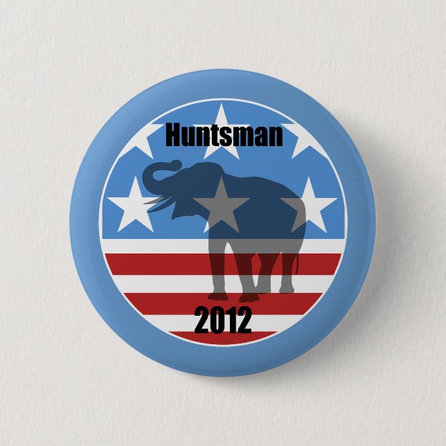 Huntsman 2012 6 cm round badge (Front)
