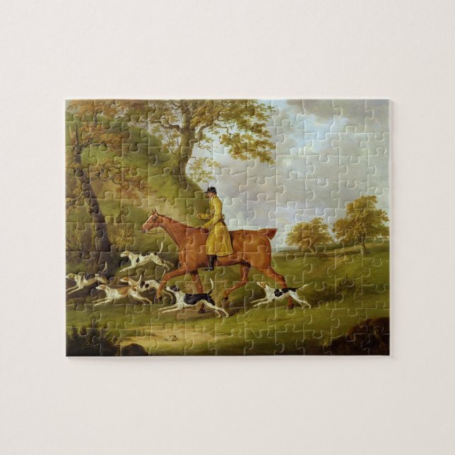 Huntsman and Hounds, 1809 (oil on canvas) Jigsaw Puzzle (Horizontal)