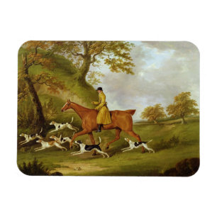 Huntsman and Hounds, 1809 (oil on canvas) Magnet