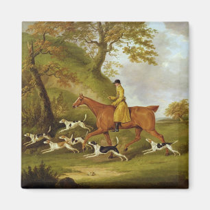 Huntsman and Hounds, 1809 (oil on canvas) Magnet