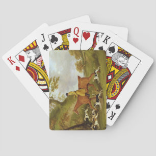 Huntsman and Hounds, 1809 (oil on canvas) Playing Cards