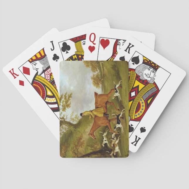 Huntsman and Hounds, 1809 (oil on canvas) Playing Cards (Back)