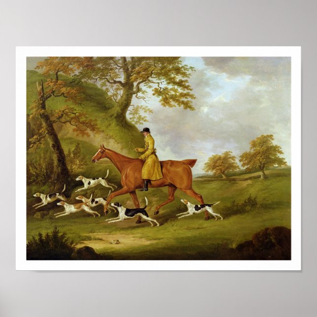 Huntsman and Hounds, 1809 (oil on canvas) Poster (Front)
