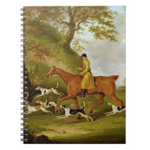 Huntsman and Hounds, 1809 (oil on canvas) Spiral Notebook