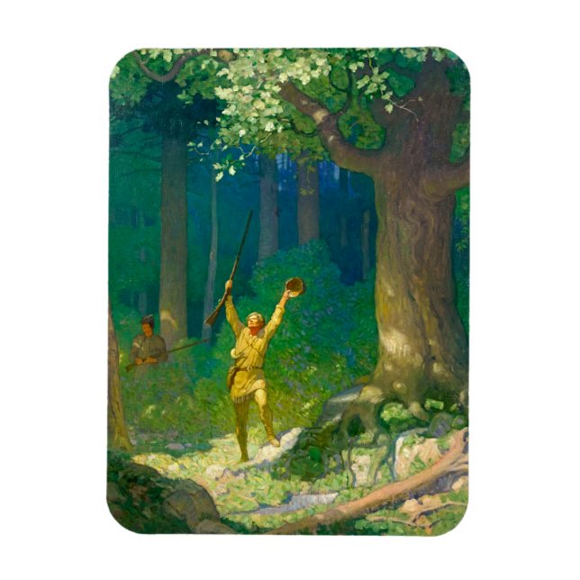 Huntsman by Newell Convers Wyeth Magnet (Vertical)