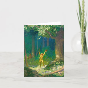 Huntsman by Newell Convers Wyeth Thank You Card