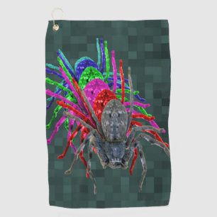 Huntsman Spiders In Five Colour Design, Golf Towel