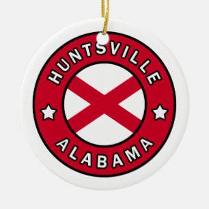 Huntsville Alabama Ceramic Tree Decoration